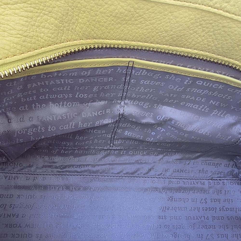 Kate Spade STORYBOOK LINED Woods Drive Satchel w/ Crossbody Strap - Picture 10 of 10